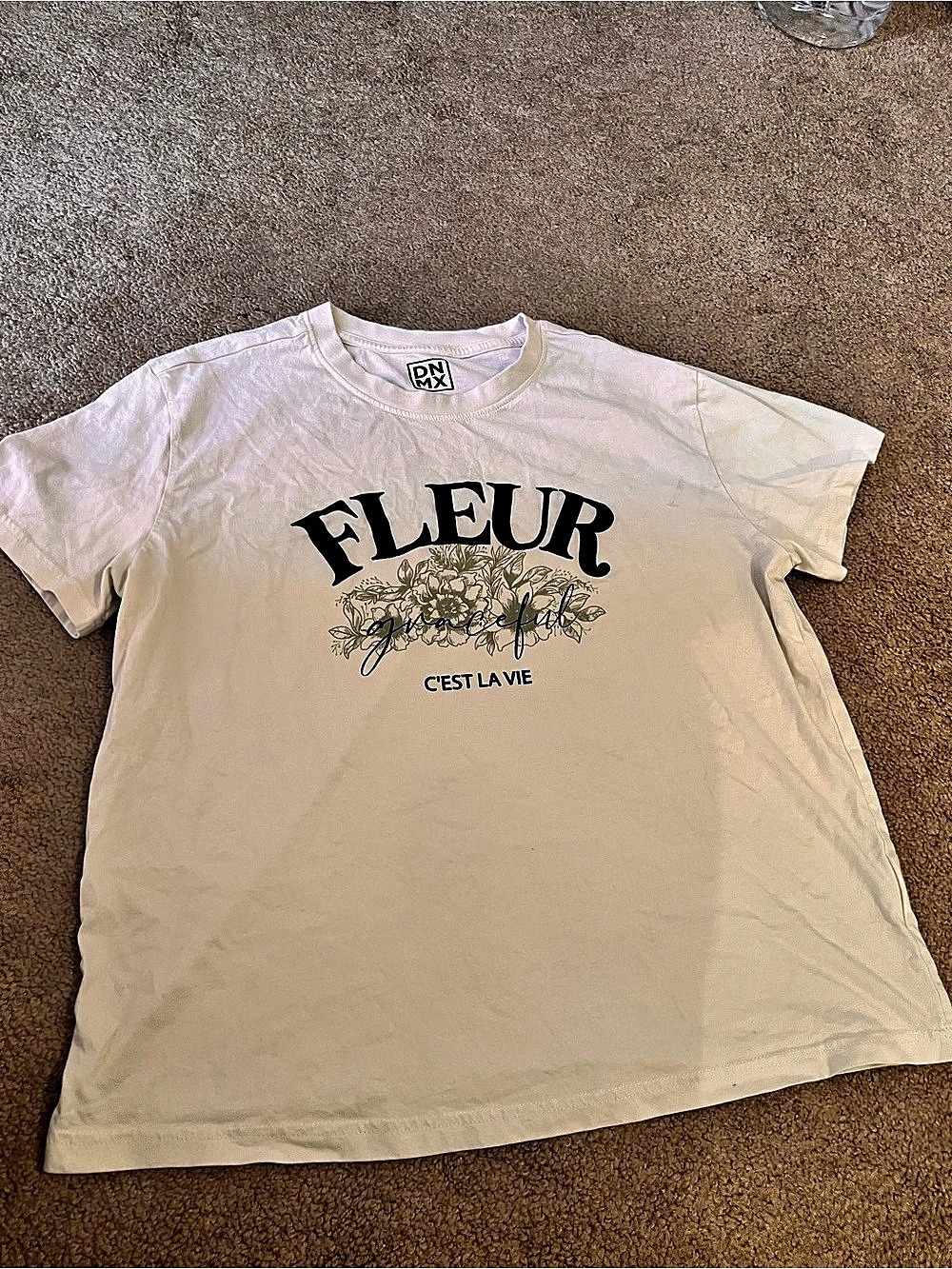 DNMX Fleur Graphic Tee Graphic Short Sleeve Tee Size XL